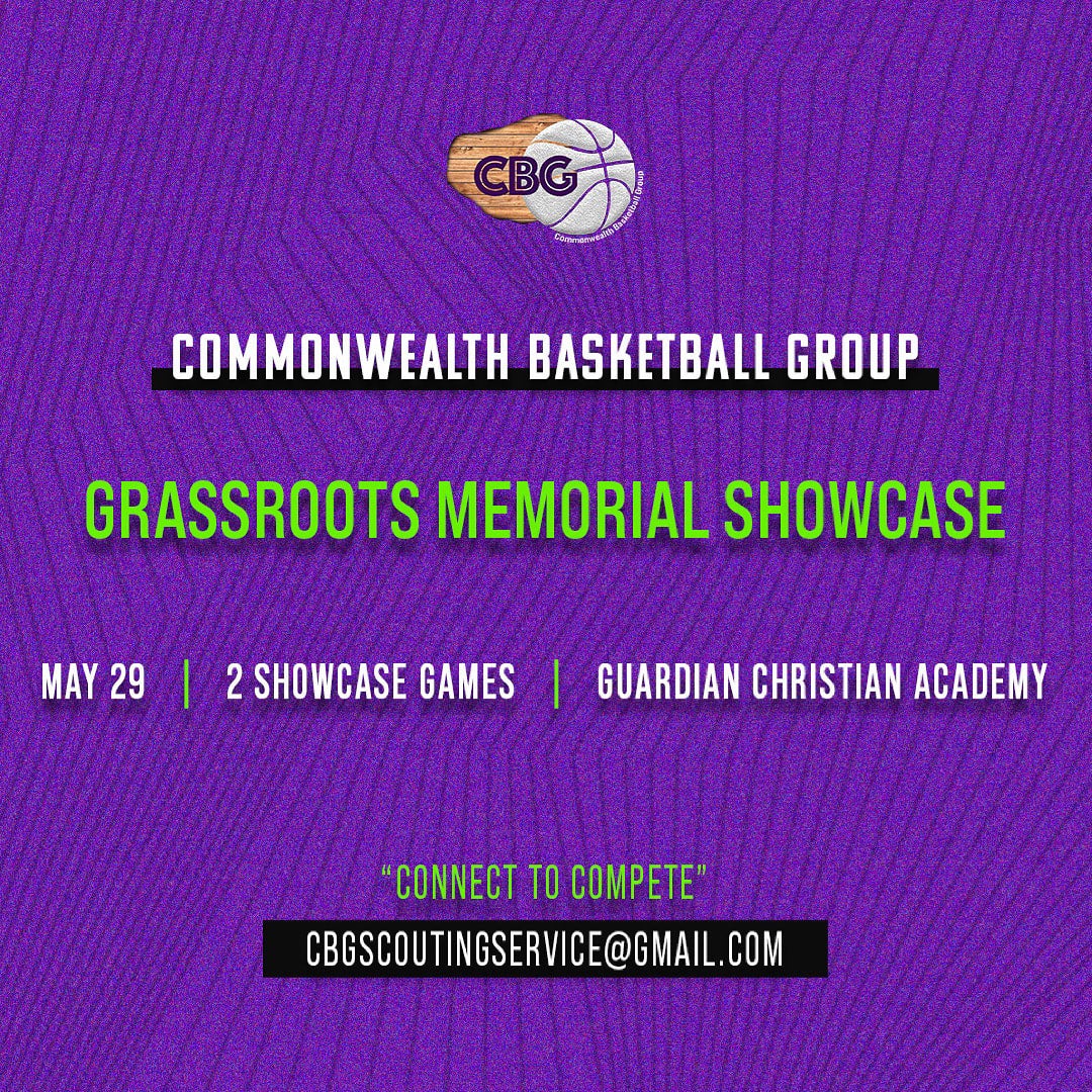 CBG Memorial Showcase Packet / Live Stream Commonwealth Basketball Group